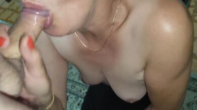 Married Mature Whore Is On Her Knees To Suck Cock And To Receive Cum In Mouth