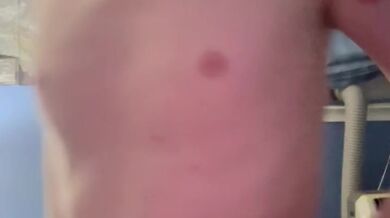 Trying on khakis after working out for 30 days