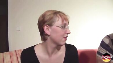 German Short Hair Lady Slow Sex - Horny Couple Amateur Screw