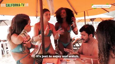 Hot Influencer Kisses Married Tourist On Beach In Brazil!