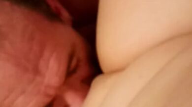 cleaning his cum out of my pussy