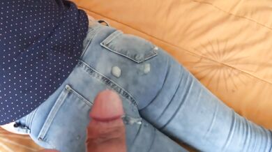 Stepson spies on me while I masturbate and asks me to cum in my ass and I tell him ok