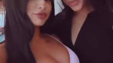 Ashiana Khar Lesbian, Butt Scene in Ashiana Khar Sexy Instagram Story With Nadia Khar