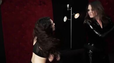 Superheroine Black Widow Defeated by Witch