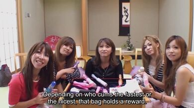 We invite a big group of rambunctious gyaru friends to try out a smorgasbord of sex toys and things get a bit carried away