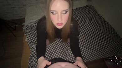 Horny college teen sucks and rides cock\perfect submissive fuck toy