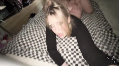 Horny college teen sucks and rides cock\perfect submissive fuck toy