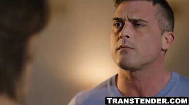 TS Jade Venus stuffs and stretches stepdad Lance Harts ass