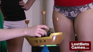 The Strip Pirate Penguins loser retreats to the shower