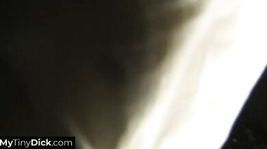 A black beauty meets a tiny dick loser for the first time