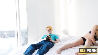 SISPORN. Students rough cock helps the stepsister satisfy sexual needs