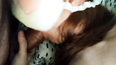 The baby thought she was sucking her boyfriend's dick, but she sucked daddy