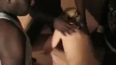 Amateur Beautiful French Milf BBC Gangbang