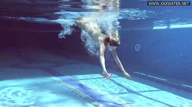 Russian super model Mary underwater naked