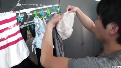 Japanese Panties Thief Caught By Freshly Showered Gyaru
