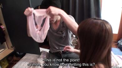 Japanese Panties Thief Caught By Freshly Showered Gyaru