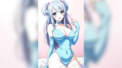 Anime girls gooner slideshow in the bedroom ready to screw (AI generated)