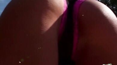 Asian Rose makes the threesome extra kinky by having two cocks in her twat simultaneously