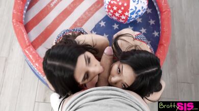 Kylie Rocket & Lulu Chu ask, "Come Pound Our Pussy Stepbro" - S27:E8