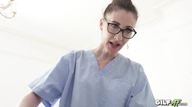 56 YO Granny Nurse Fucks Patient