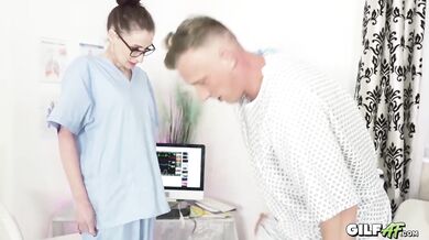 56 YO Granny Nurse Fucks Patient