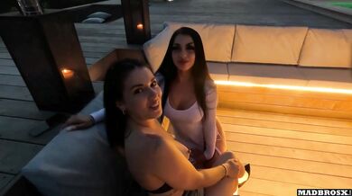 A French Neighbor Couple Agrees To Make Noise In A Villa By Swapping Our Wives!!