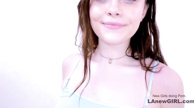 Beautiful 18 Brunette Begging to get Hard Fucked in Hot Porn Video