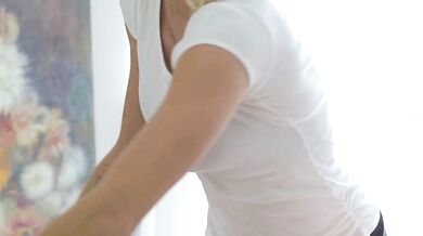 Sensual Blonde Milf With Teen Real Lesbian Massage Experience