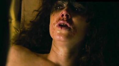 Amy Manson Breasts Scene in The Nevers