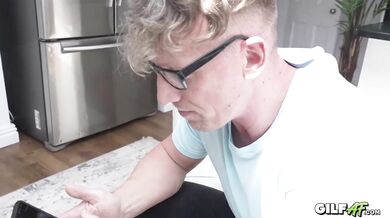 55 YO Granny Catches Dude Jerking off and Joins in - GilfAF