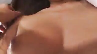 Japanese milf titplaying and cocksucking