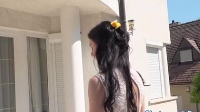 Classy eurobabe anally fucked and jizzed on