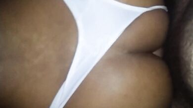 I fuck the Colombian whore in four and I cum inside, Ebony ANAL