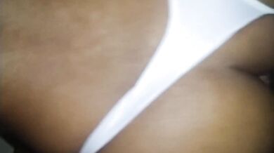 I fuck the Colombian whore in four and I cum inside, Ebony ANAL