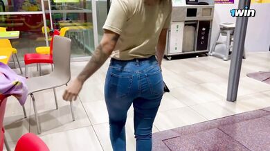 I FUCK my new employee in the bathroom! RISKY PUBLIC SEX - Abella olsen