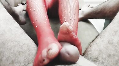 فوتجاب با شوهرم footjob with my husband