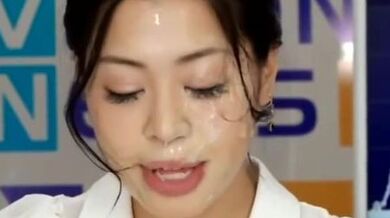 Hot Jap Newsreader Loves Eating Cum