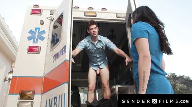 Trans Nurse Catches EMT Jerking & Decides She Wants Some D!!