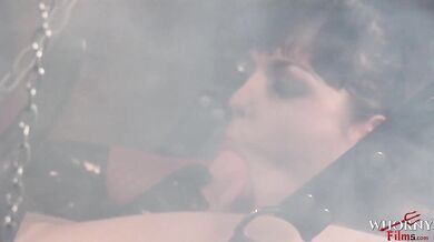 WHORNY FILMS Big Natural Tits Femdom Riding A Big Cock On A Swing