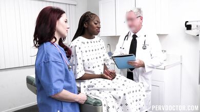 Ebony And Ivory Gets Fucked By Doctor
