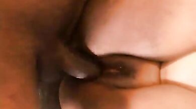 Bbw ebony whore pounded on the couch