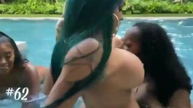 Plastic dolls in water