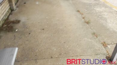 Naughty British 18 Year Old Gives A Stranger A Handjob At The Train Station