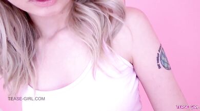 Pretty Blonde Teen swallows cum at casting