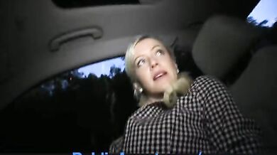 PublicAgent Blonde Ex-Girlfriend Rides my Cock in my Car