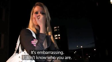 PublicAgent Naughty blonde gets her ass covered in cum