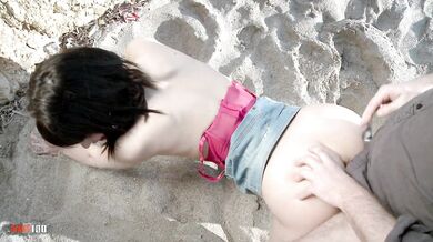 Harcode outdoor gonzo with hot latina babe Carol Vega and Terry Kemaco