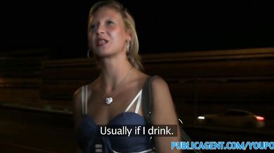 PublicAgent Hot blonde women gets fucked outside next to the road
