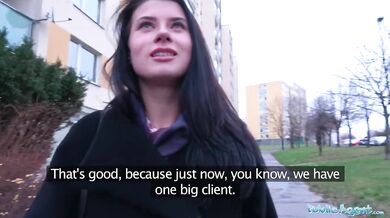 Public Agent Big dick fucks sexy Russians perfect body for cash