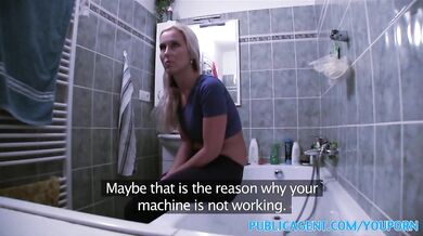 PublicAgent Blonde wants sex on a table